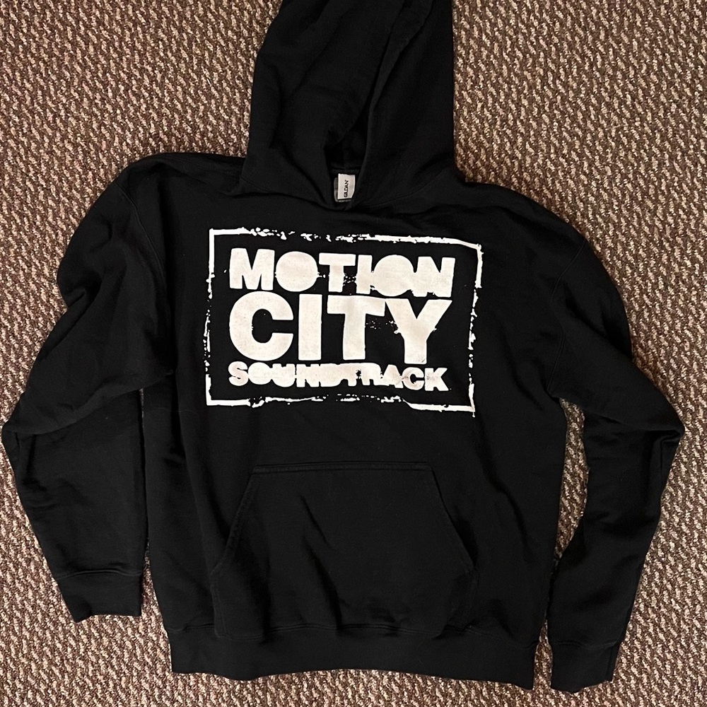 Gildan Black Motion City Soundtrack Hoodie